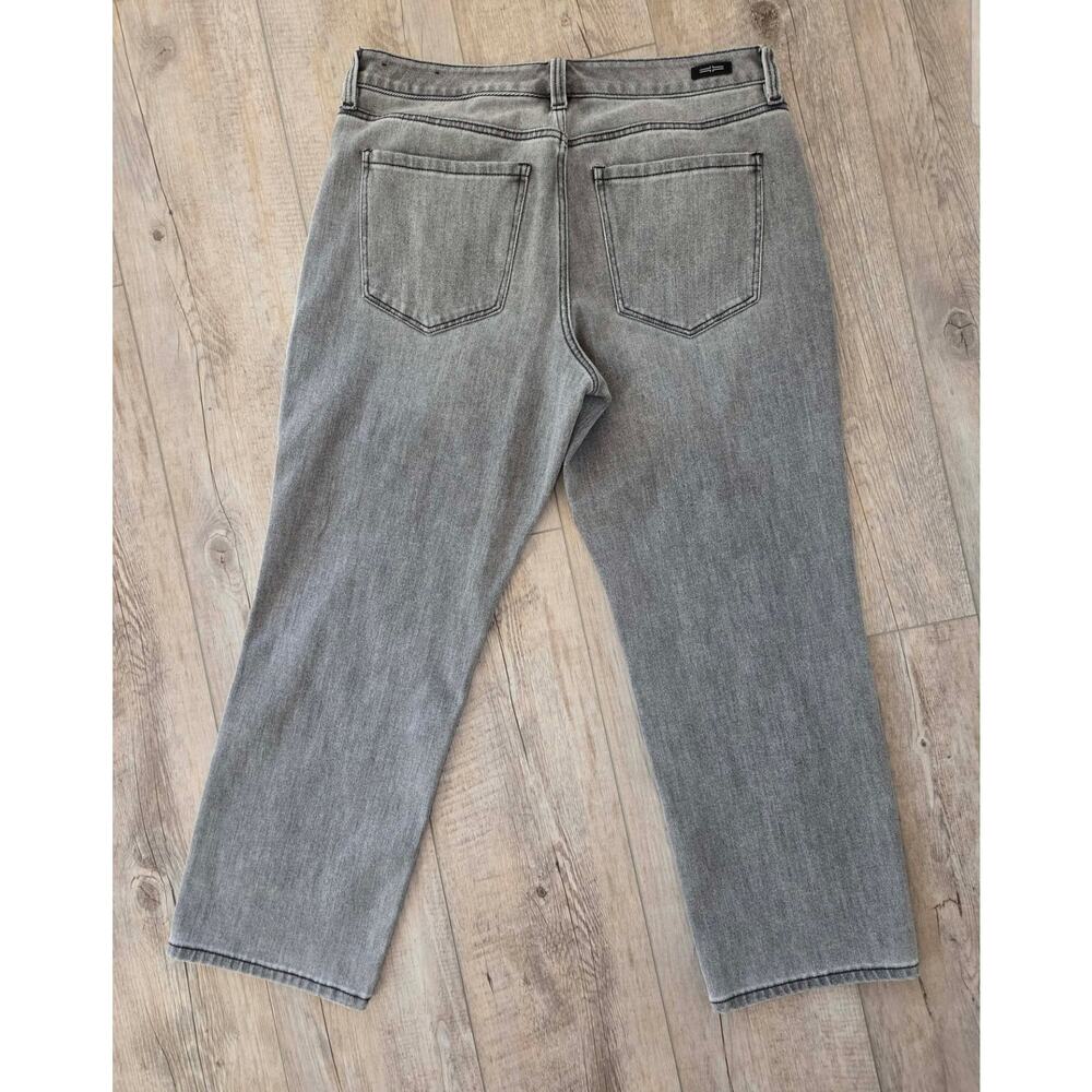 Liverpool Los Angeles Kennedy Crop Straight Jeans Women Size 10/30 Gray Stretch - Picture 2 of 7